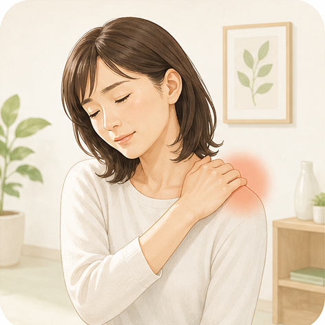 肩と首の不調のイラスト